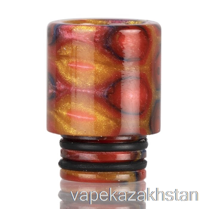 Vape Smoke 510 TALL Snakeskin Resin Drip Tip Red